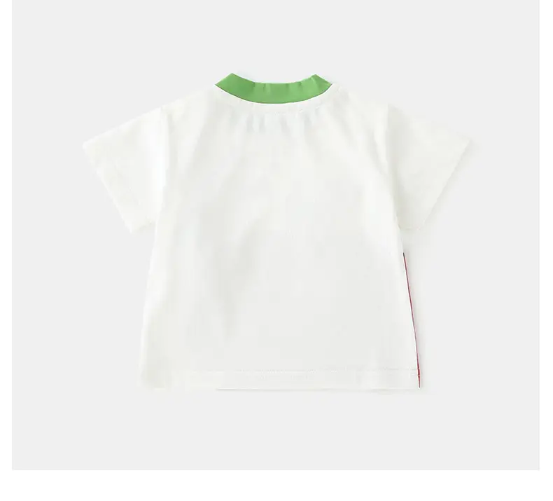 Children's Cotton T-Shirt White Summer Boys Short Sleeve — feature 16
