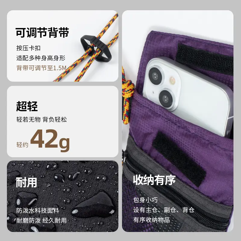 Waterproof Folding Crossbody Bag for Hiking & Travel