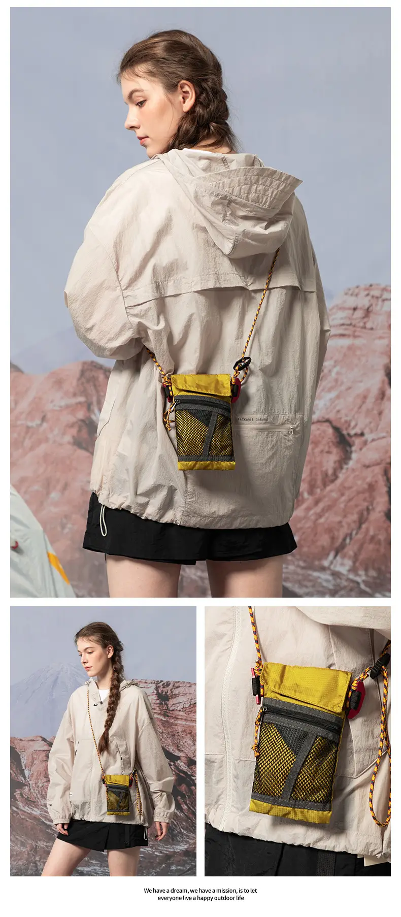 Waterproof Folding Crossbody Bag for Hiking & Travel — feature 16