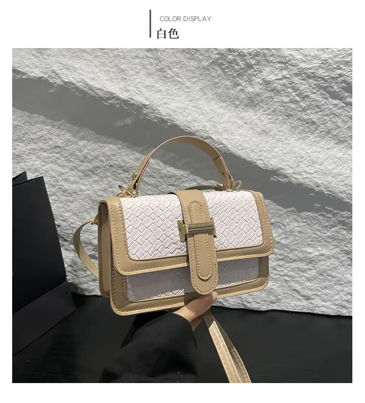 Red Textured Straw Woven Handbag for Women — feature 12