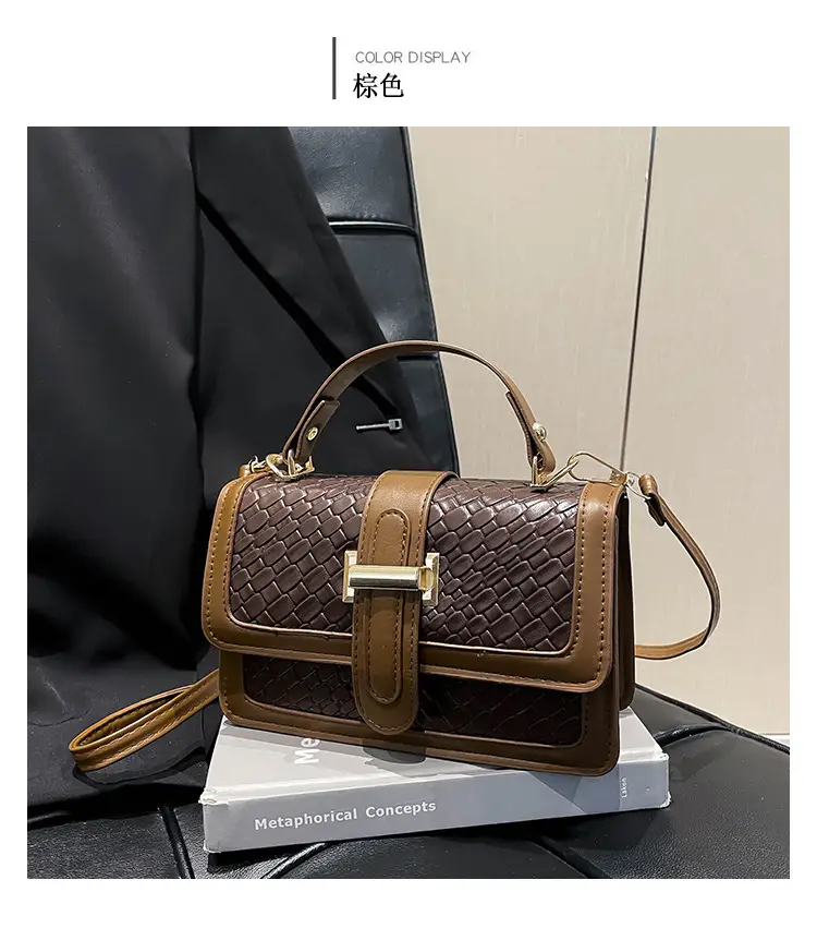Red Textured Straw Woven Handbag for Women — feature 15