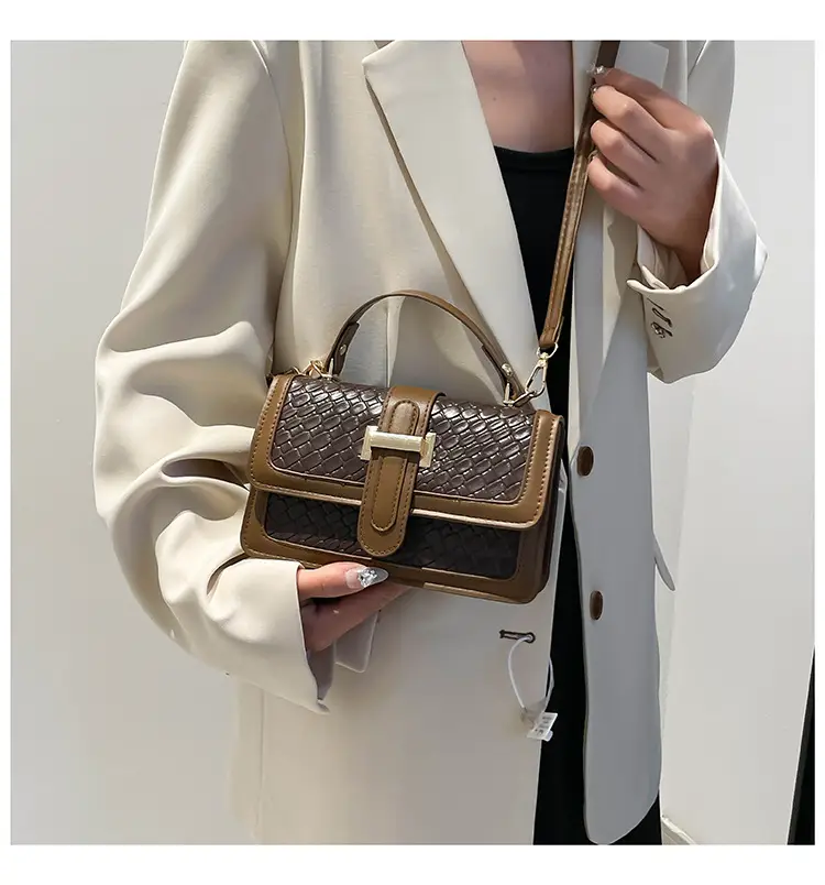 Red Textured Straw Woven Handbag for Women — feature 39