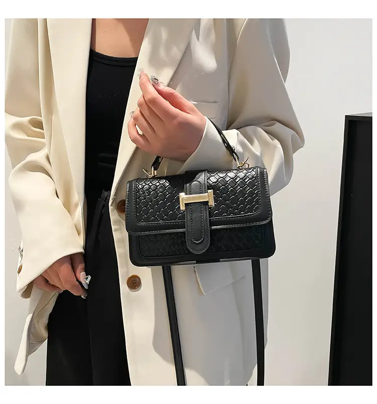 Red Textured Straw Woven Handbag for Women — feature 41