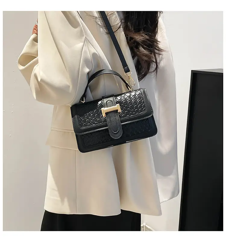 Red Textured Straw Woven Handbag for Women — feature 42
