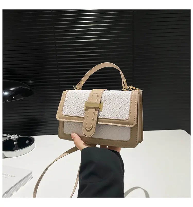 Red Textured Straw Woven Handbag for Women — feature 48