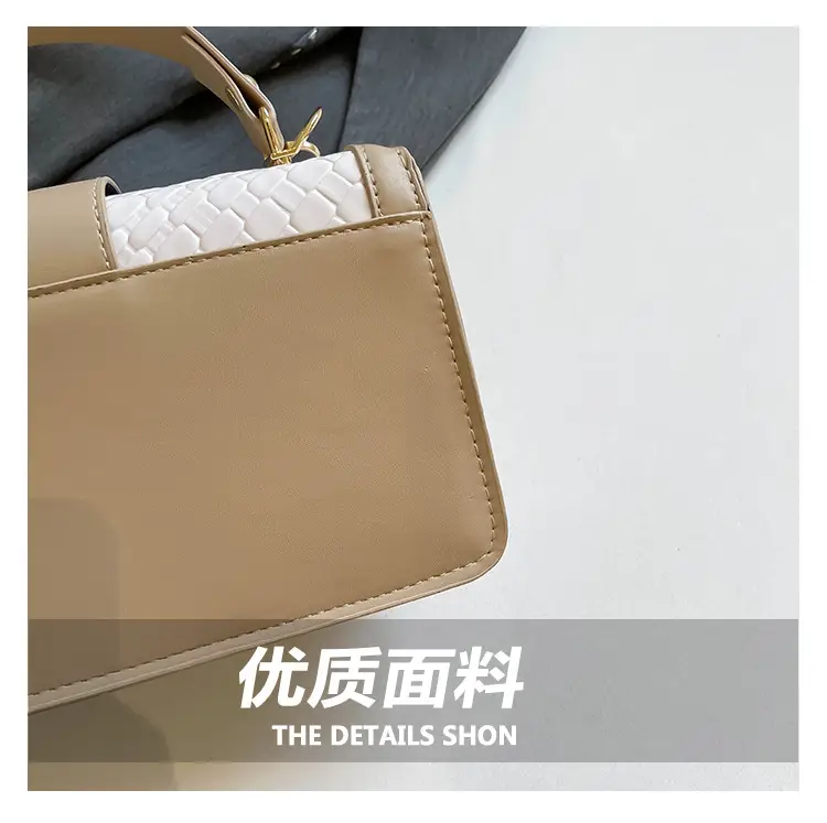 Red Textured Straw Woven Handbag for Women — feature 5