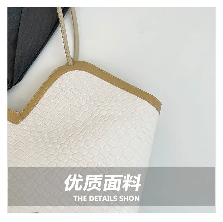 2025 White Leather Shoulder Bag Large Capacity Women — feature 4