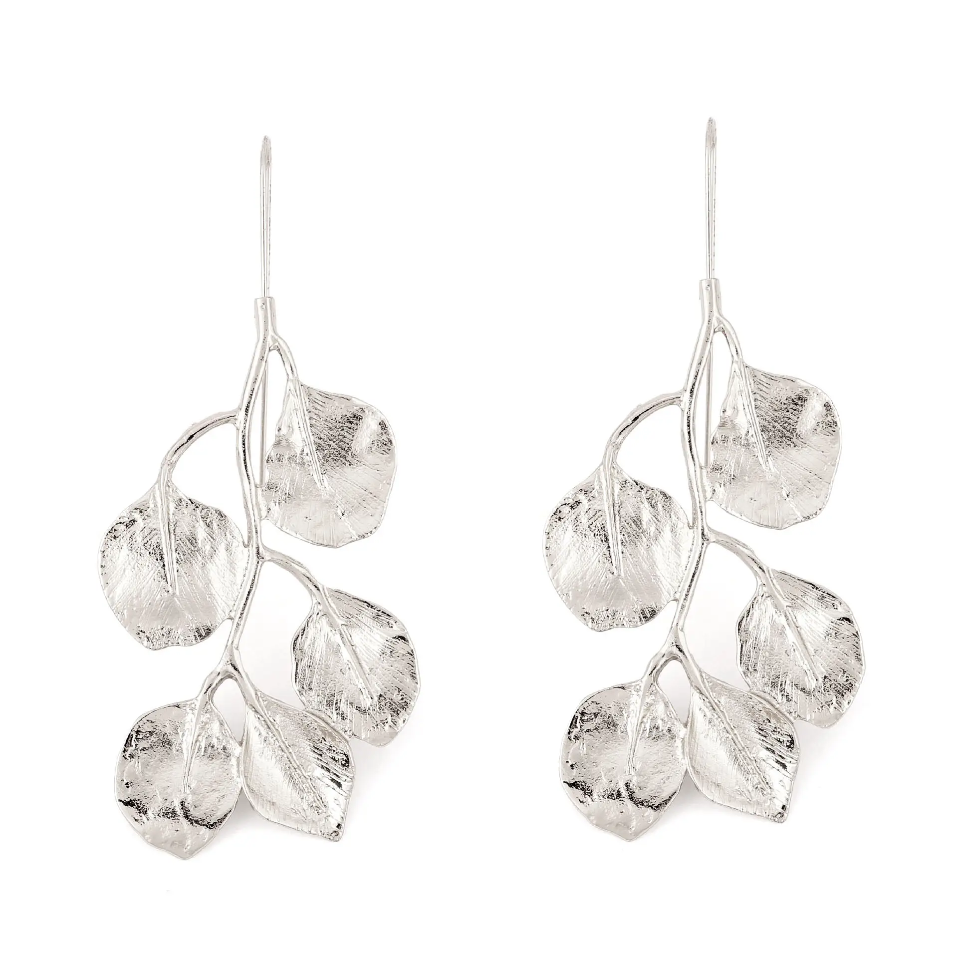 Gold Leaf Ear Hooks for Women Wholesale - Image 4