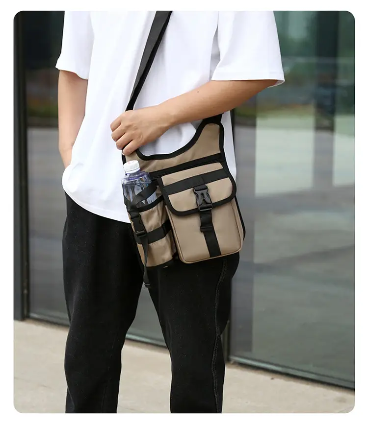 Black Adjustable Crossbody Bag for Men — feature 10