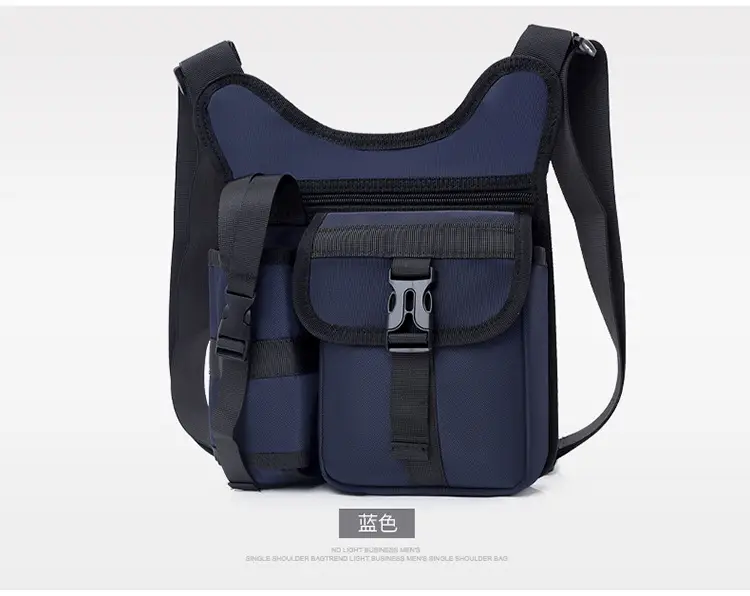 Black Adjustable Crossbody Bag for Men — feature 21