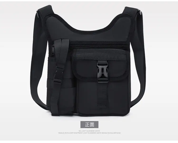 Black Adjustable Crossbody Bag for Men — feature 23