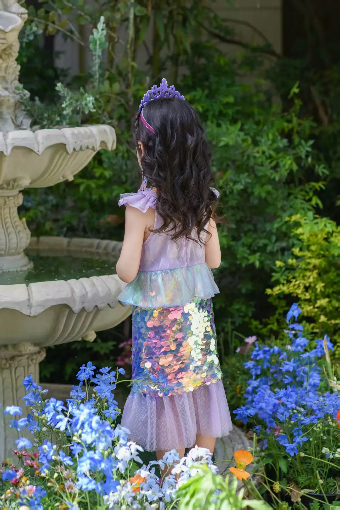 Children's Mermaid Dress Princess Tail Dress New Style — feature 4