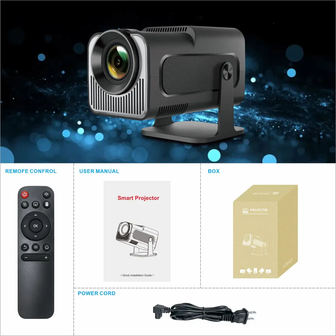 Cross-border HY320MINI projector short focus Android 13 HD 4K home theater portable HY300 projector — feature 12