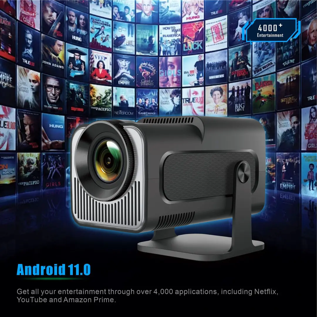 Cross-border HY320MINI projector short focus Android 13 HD 4K home theater portable HY300 projector — feature 3
