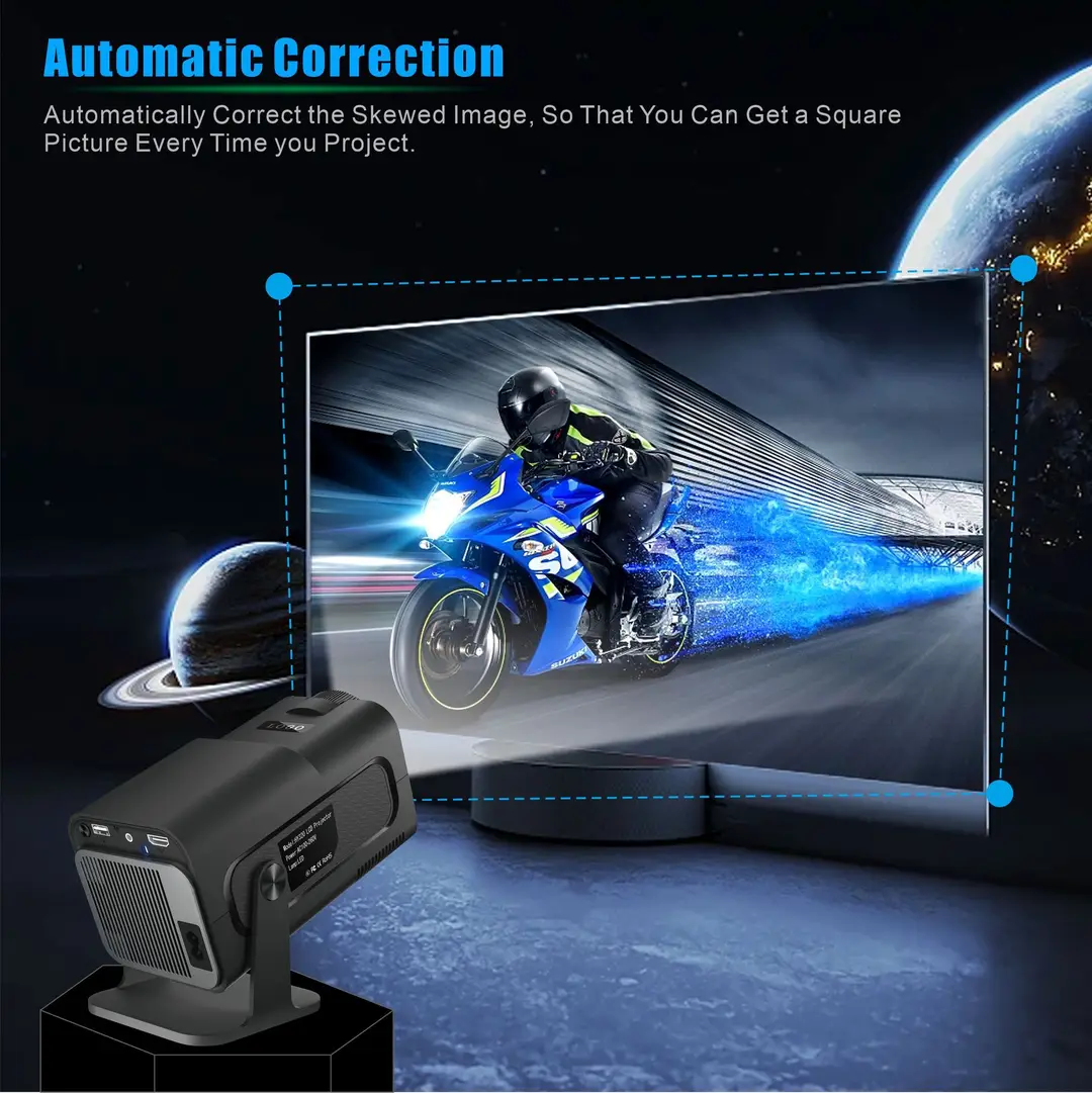Cross-border HY320MINI projector short focus Android 13 HD 4K home theater portable HY300 projector — feature 7