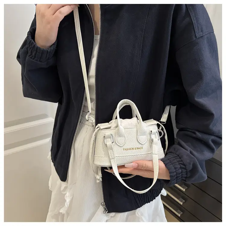 Cute Pink Textured Shoulder Bag for Women — feature 18