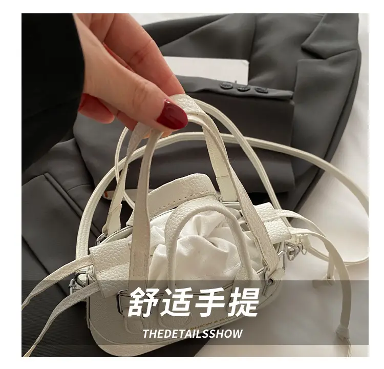 Cute Pink Textured Shoulder Bag for Women — feature 6