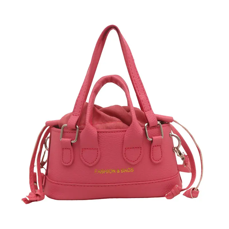 Cute Pink Textured Shoulder Bag for Women - Image 3