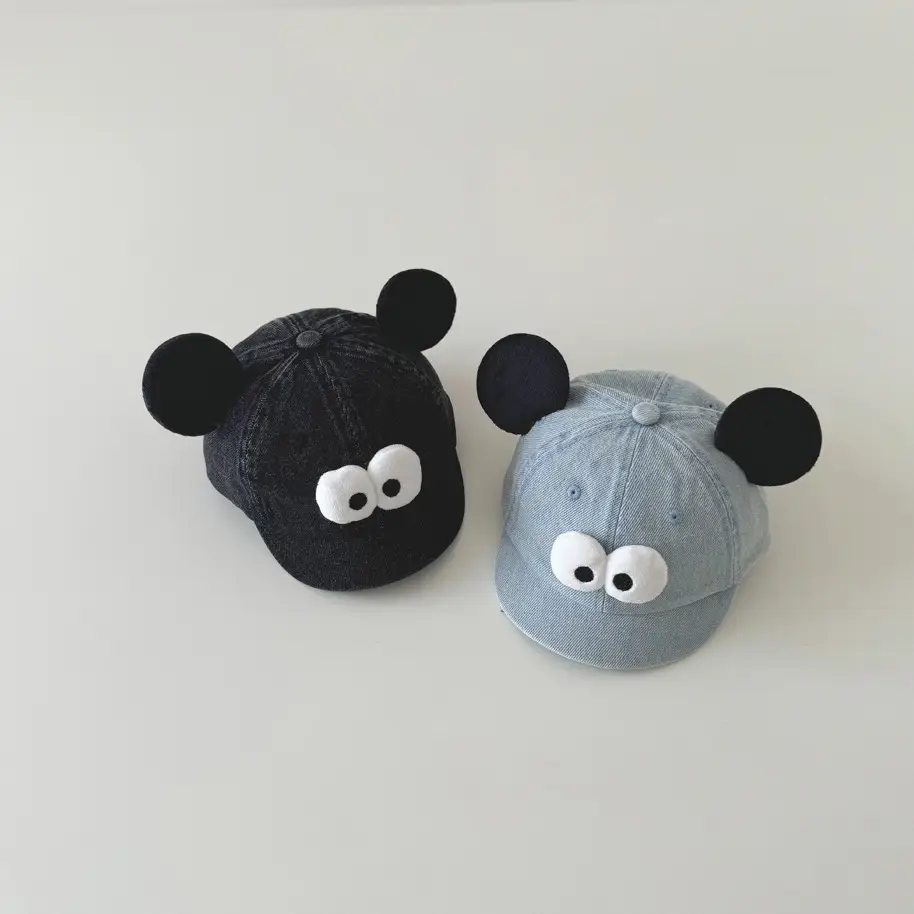 Black Cartoon Bear Hat for Boys Girls Autumn New - Image 6
