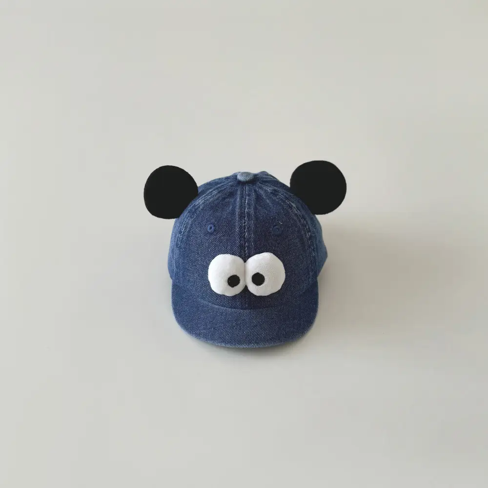 Black Cartoon Bear Hat for Boys Girls Autumn New - Image 2