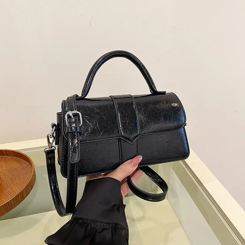 Women Crossbody Bag Brown Leather 2025 Spring Summer