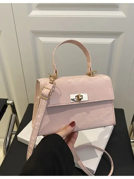 Pink Leather Crossbody Bag for Women Autumn 2025 - Image 6