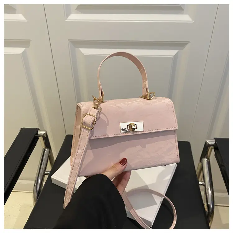 Pink Leather Crossbody Bag for Women Autumn 2025 - Image 4