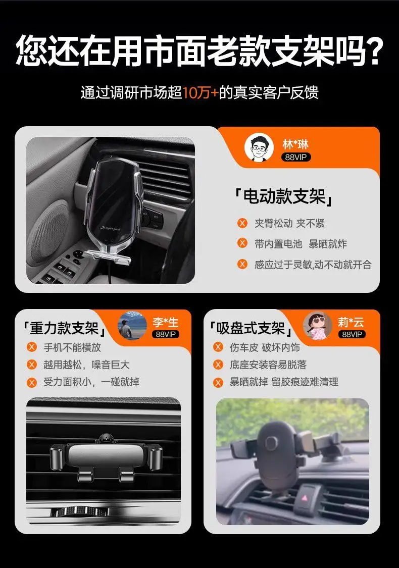 Car Phone Holder with Super Fast Charging & Automatic Night Light — feature 5