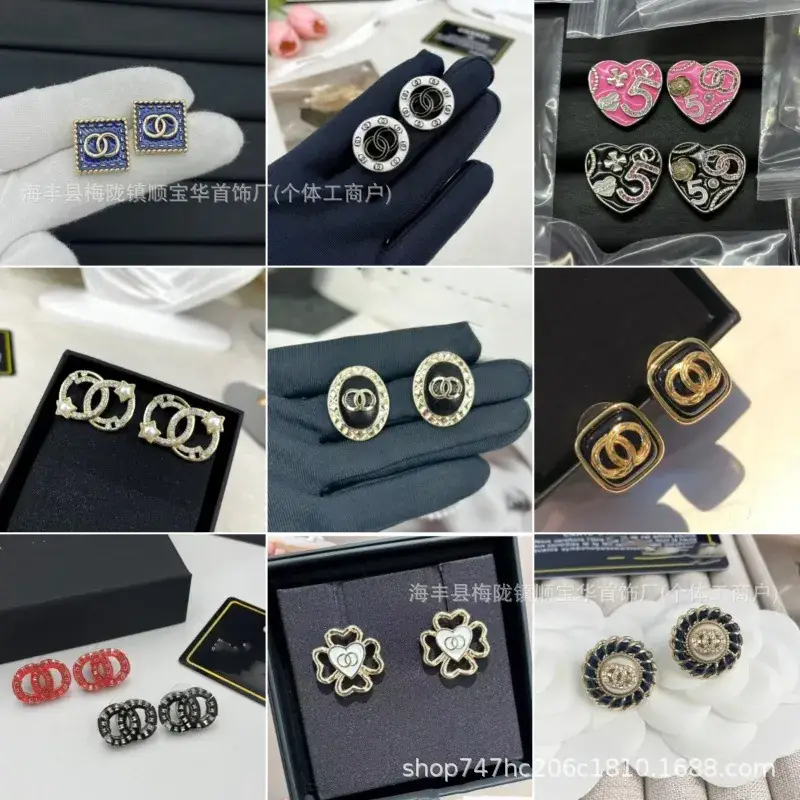 Chanel-Inspired Double C Earrings for Women