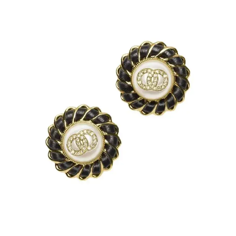 Chanel-Inspired Double C Earrings for Women