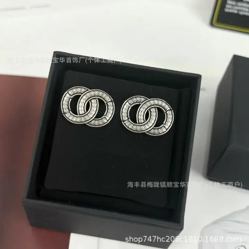 Chanel-Inspired Double C Earrings for Women