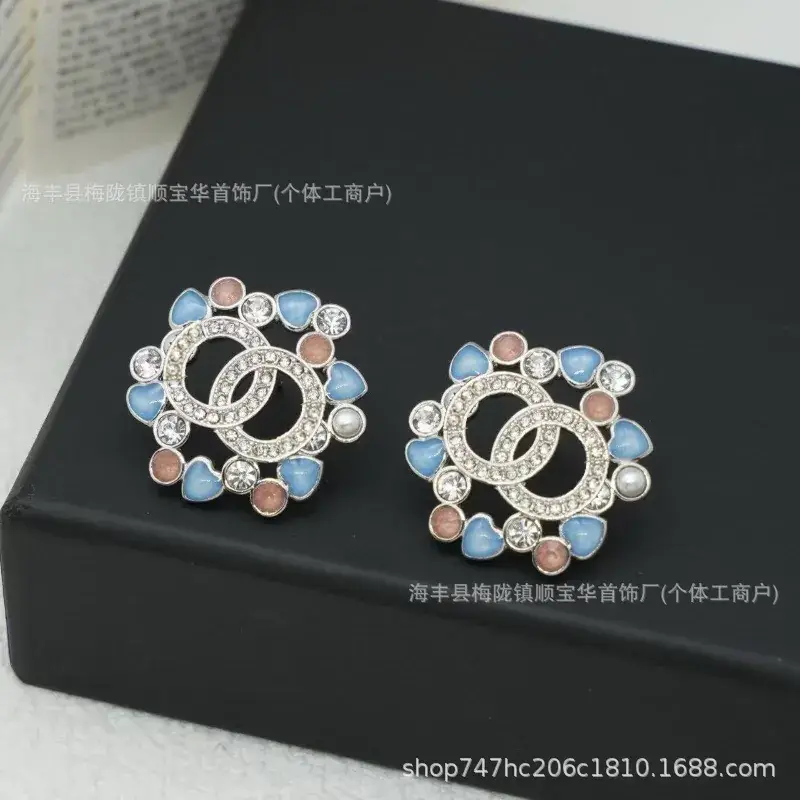 Chanel-Inspired Double C Earrings for Women