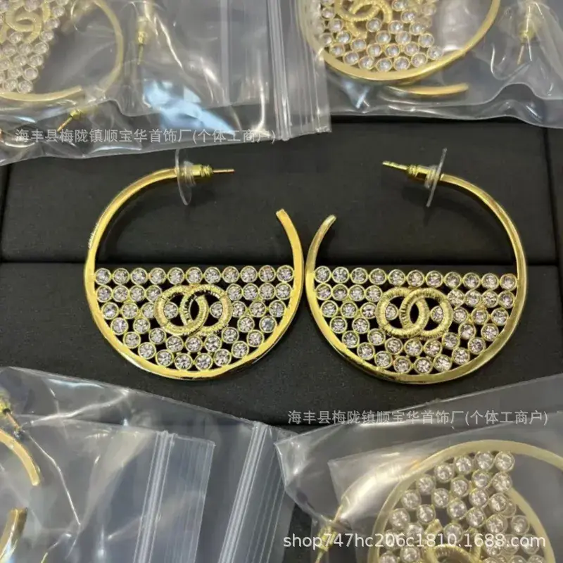 Chanel-Inspired Double C Earrings for Women