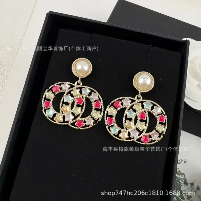 Chanel-Inspired Double C Earrings for Women