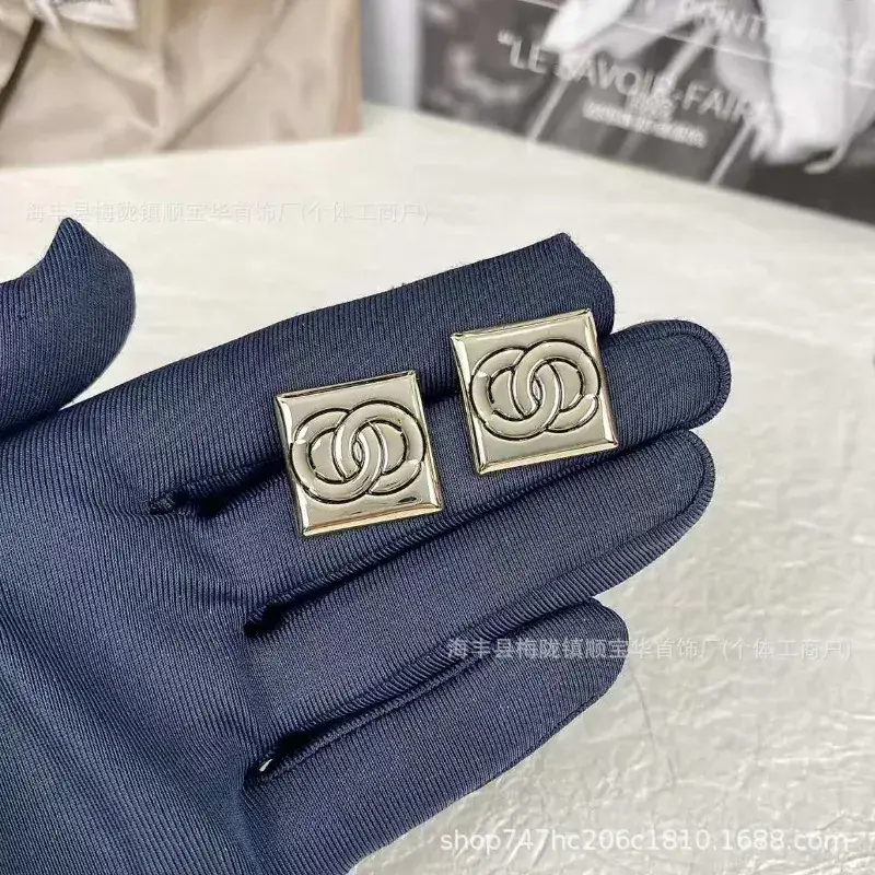 Chanel-Inspired Double C Earrings for Women