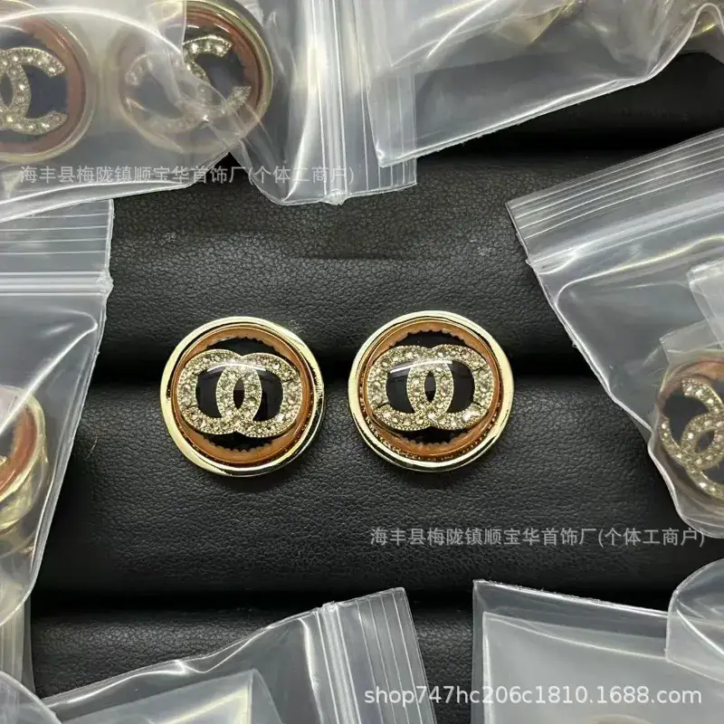Chanel-Inspired Double C Earrings for Women