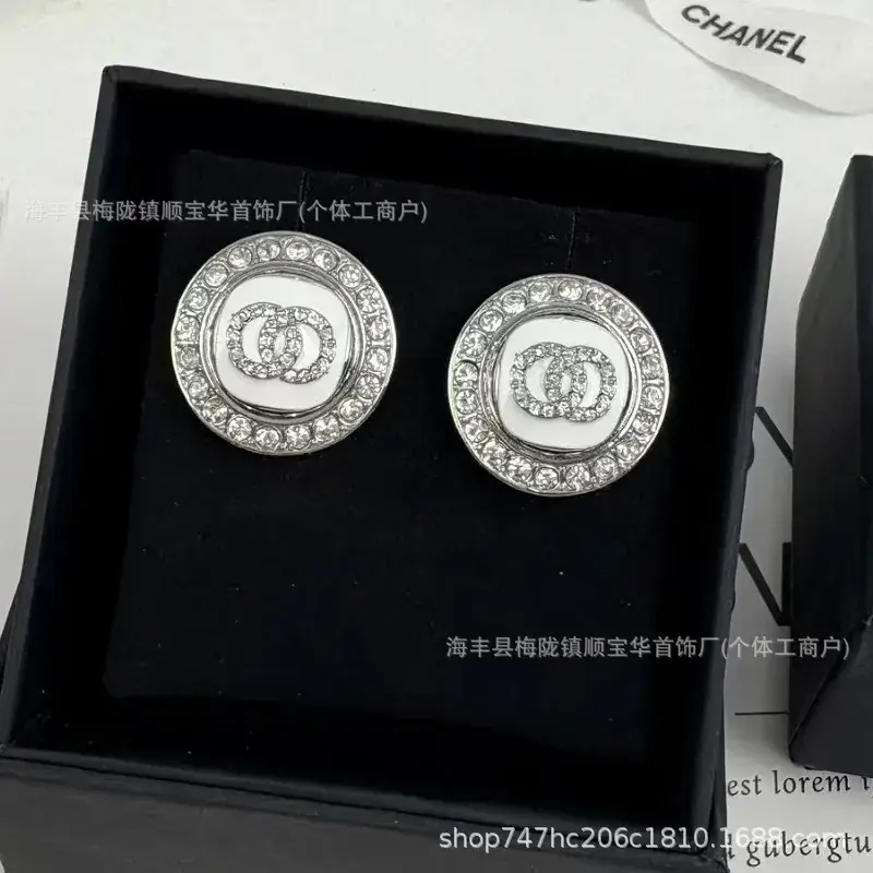 Chanel-Inspired Double C Earrings for Women