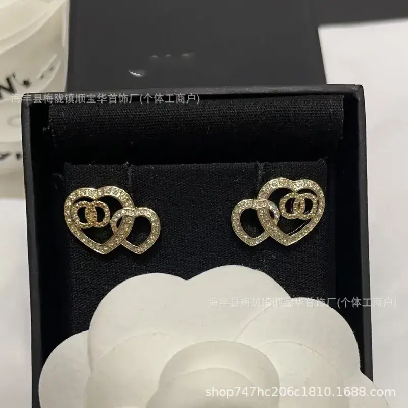 Chanel-Inspired Double C Earrings for Women