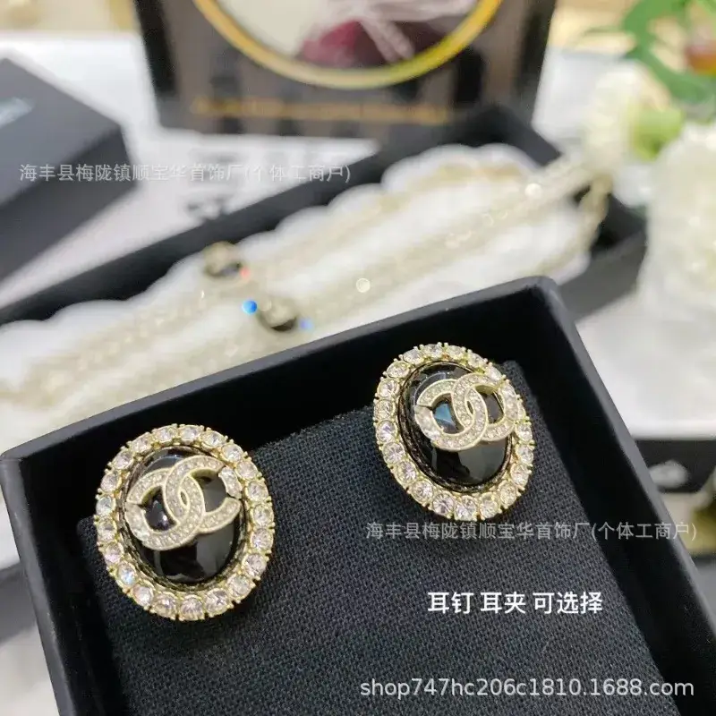 Chanel-Inspired Double C Earrings for Women