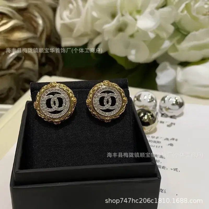Chanel-Inspired Double C Earrings for Women