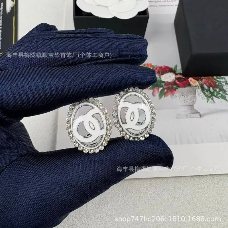Chanel-Inspired Double C Earrings for Women