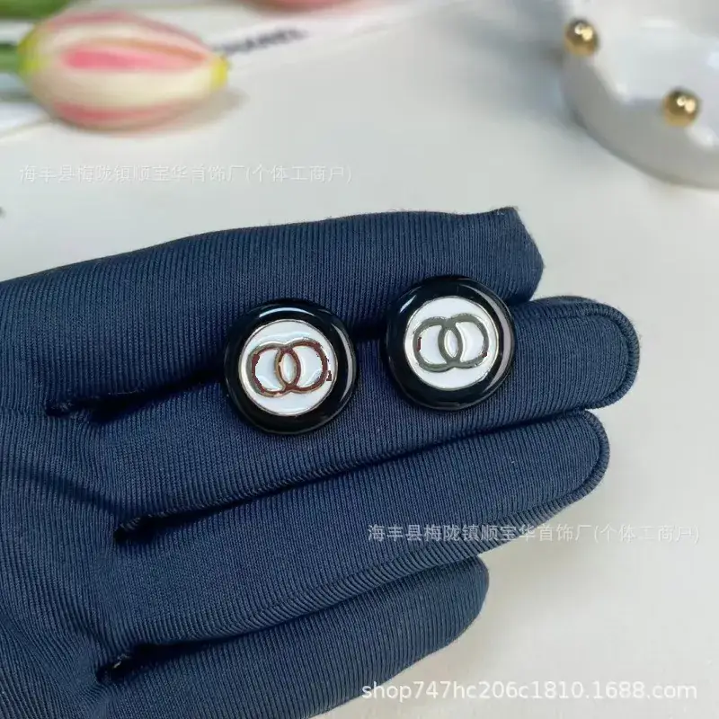 Chanel-Inspired Double C Earrings for Women