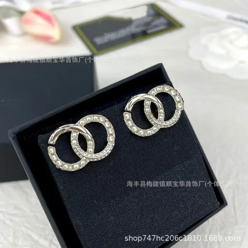 Chanel-Inspired Double C Earrings for Women