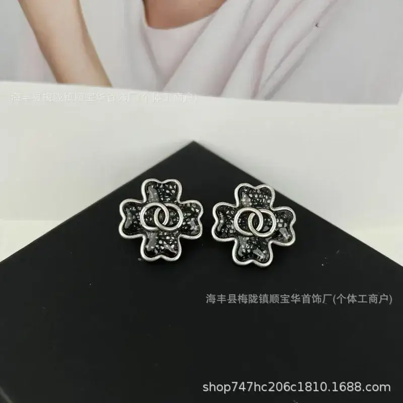Chanel-Inspired Double C Earrings for Women