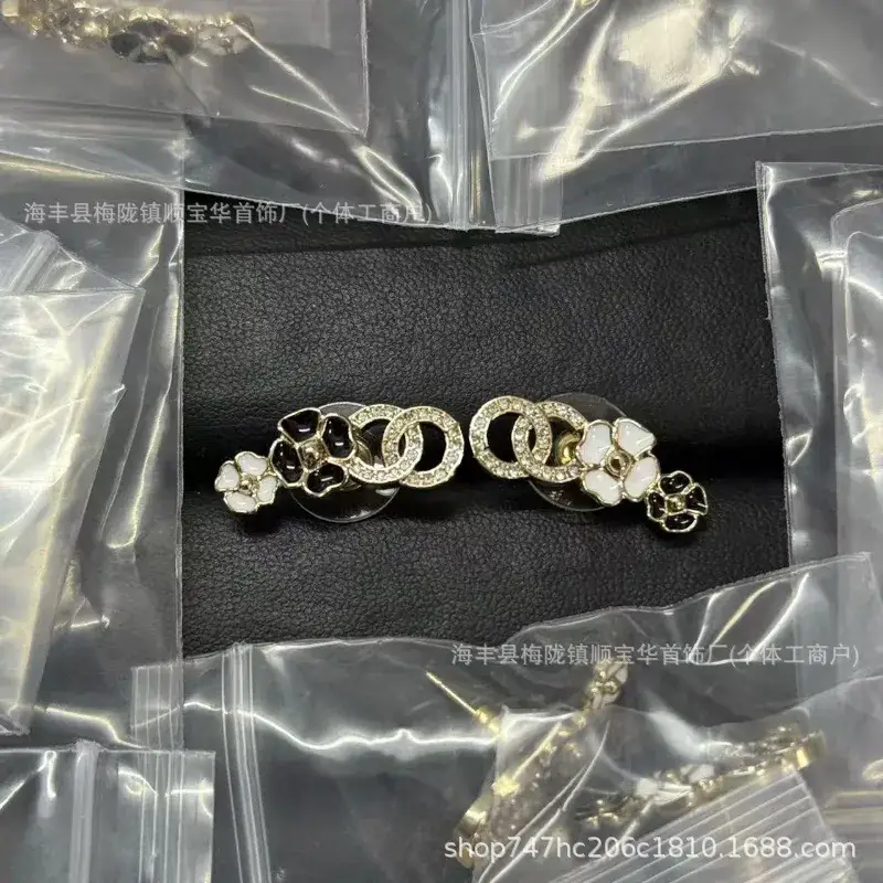 Chanel-Inspired Double C Earrings for Women