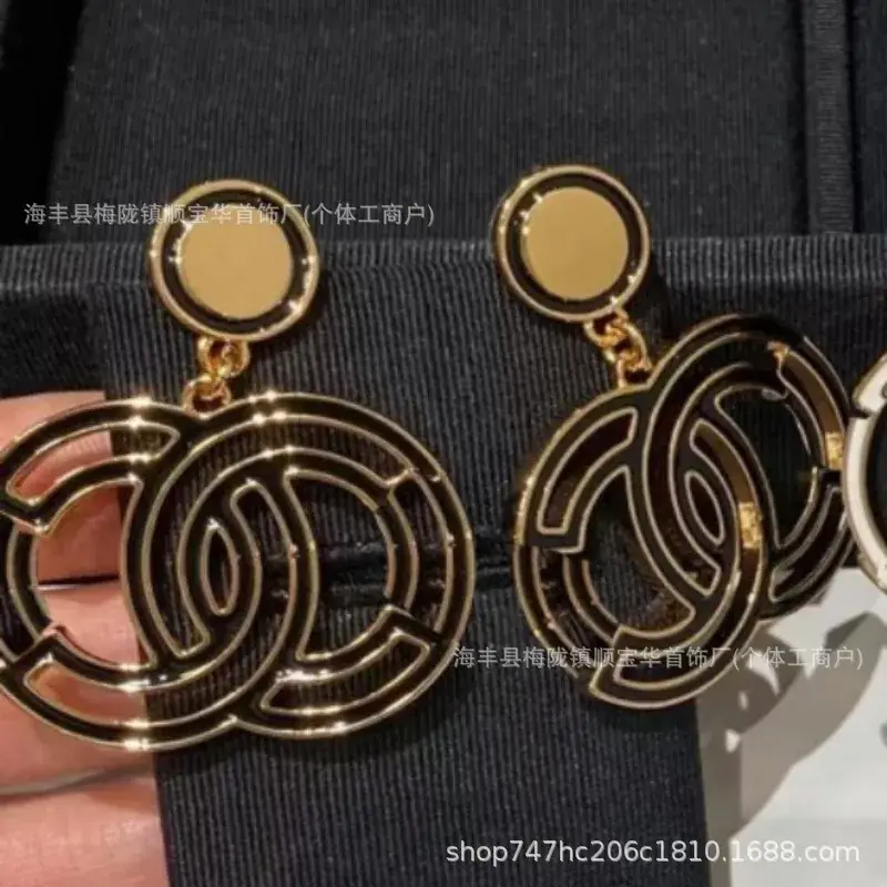 Chanel-Inspired Double C Earrings for Women