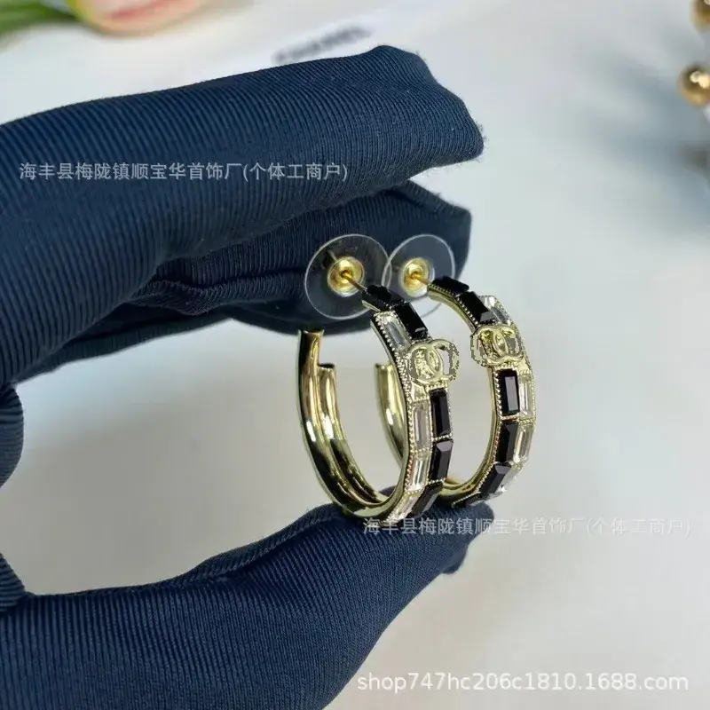 Chanel-Inspired Double C Earrings for Women
