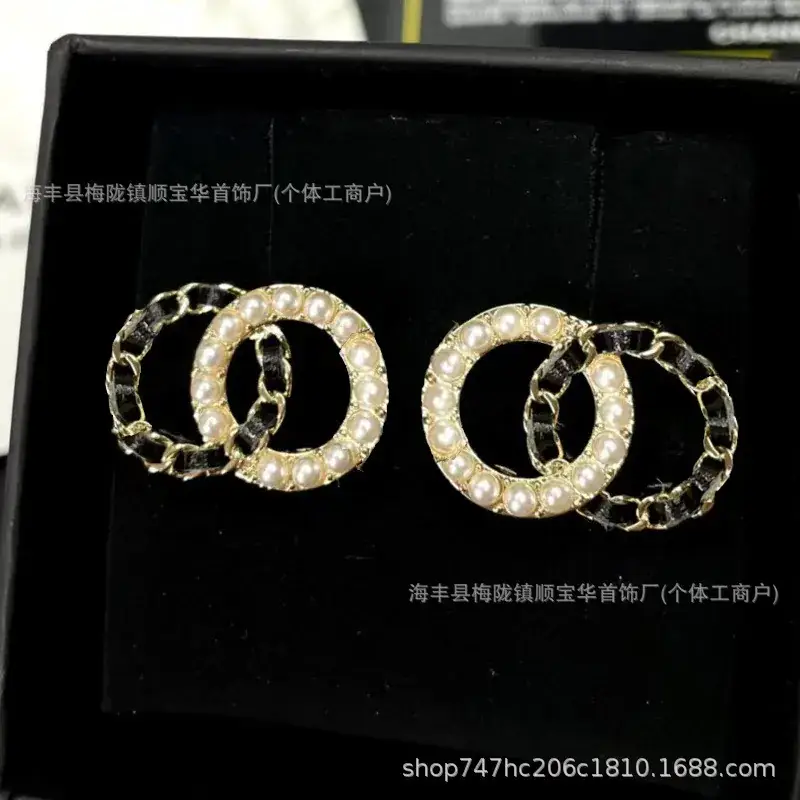 Chanel-Inspired Double C Earrings for Women