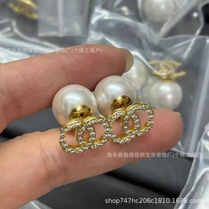 Chanel-Inspired Double C Earrings for Women