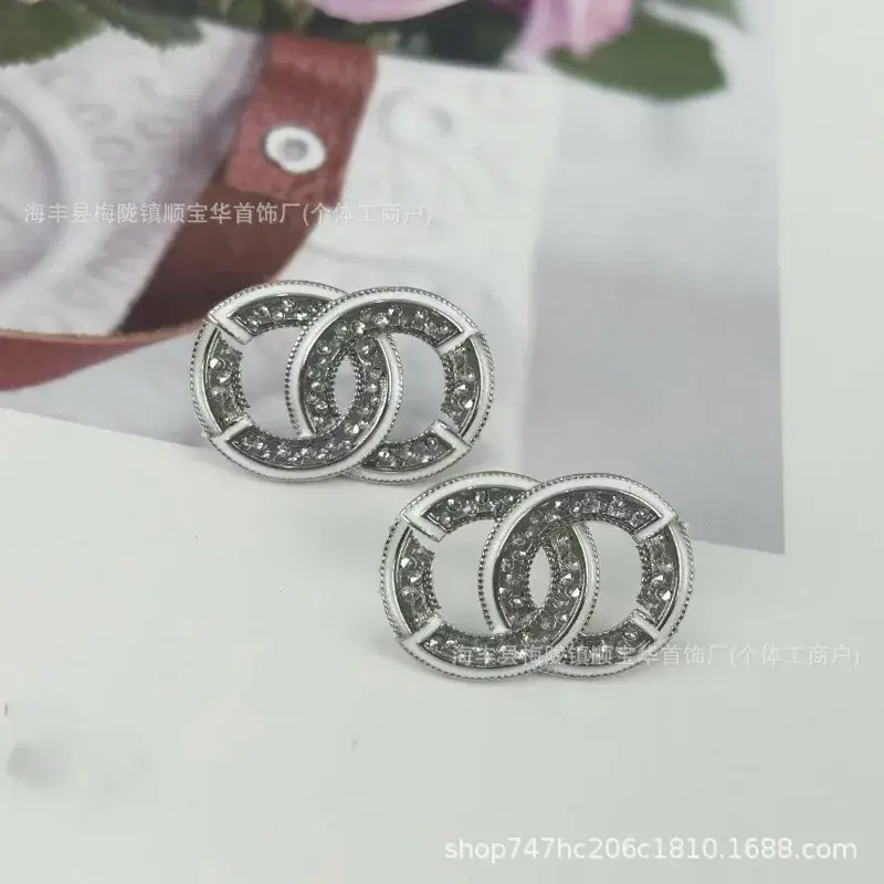 Chanel-Inspired Double C Earrings for Women